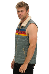 MEN'S 4 STRIPE VEST SHERPA - SEDONA