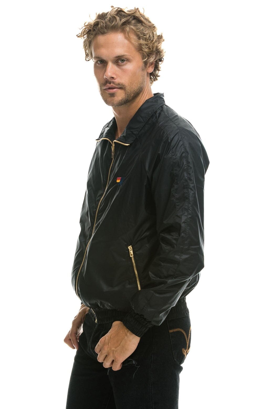 MEN'S BASIC WINDBREAKER - BLACK