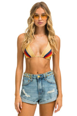 MID RISE STUDDED ROCKER BOLT WOMENS JEAN SHORT - VINTAGE