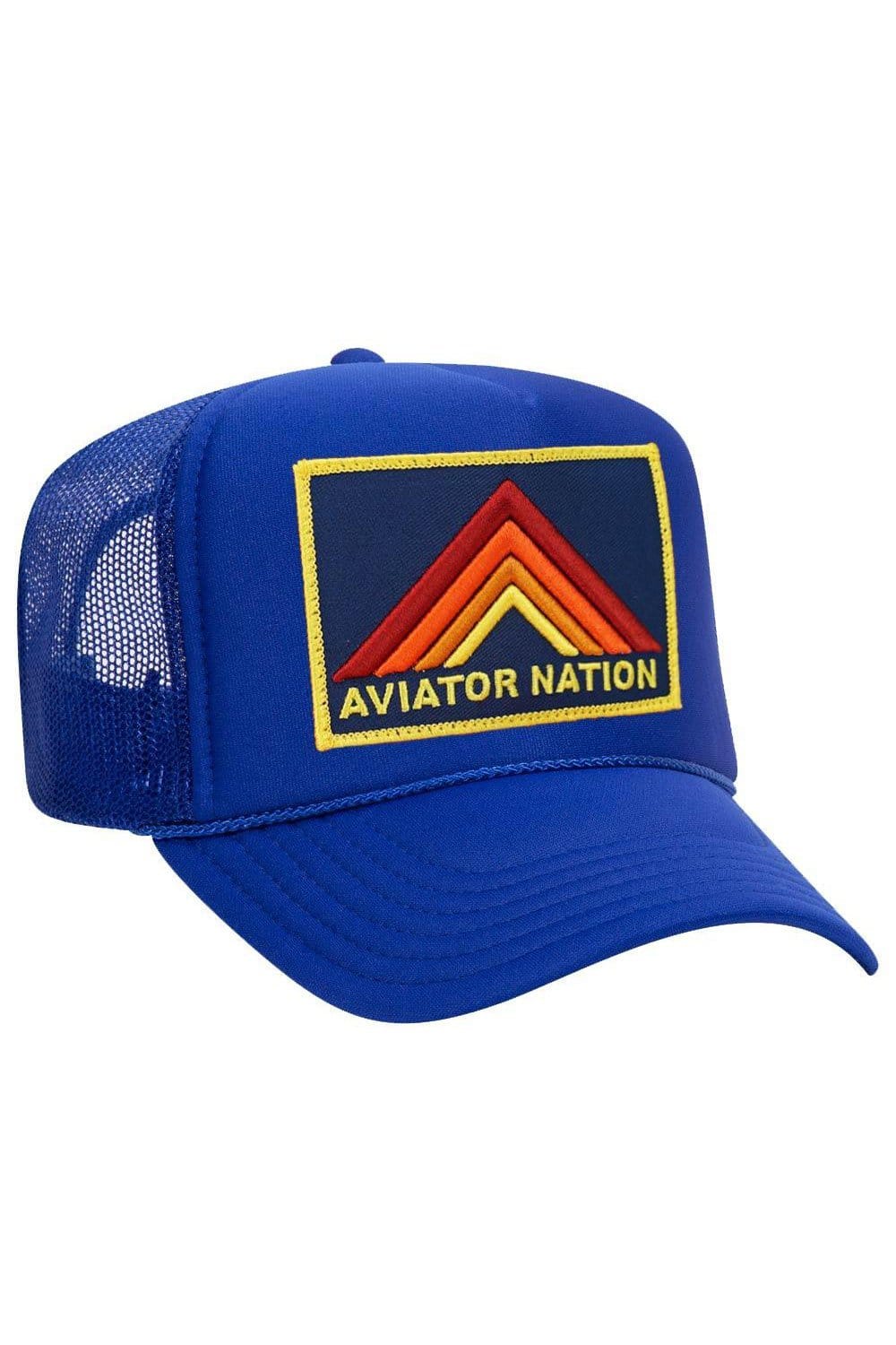 MOUNTAIN STRIPE VINTAGE TRUCKER HAT