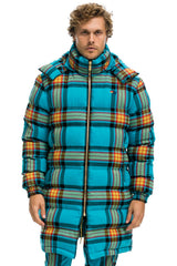 PLAID UNISEX LONG TREKKER JACKET - JACKSON PLAID