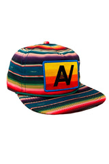 VINTAGE LOGO TWILL LOW - RISE TULUM TRUCKER HAT - BLUE