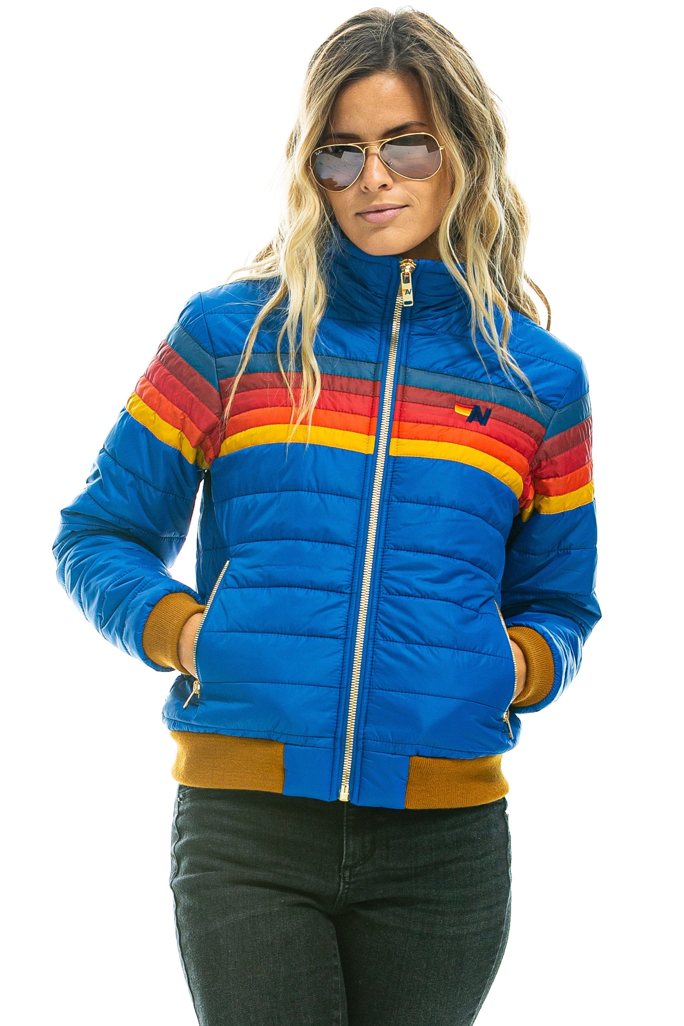 5 STRIPE JACKET -  SNORKEL BLUE