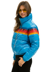 5 STRIPE APRES JACKET - GLOSSY OCEAN