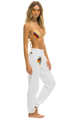 AVIATOR NATION ASPEN SWEATPANTS - WHITE