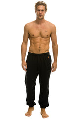 ZEBRA STRIPE SWEATPANTS - BLACK // ZEBRA
